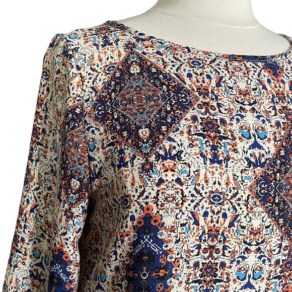 Papermoon by Stitchfix Tunic Top Size M Boho Strappy Back Design Beach Festival - Picture 3 of 8